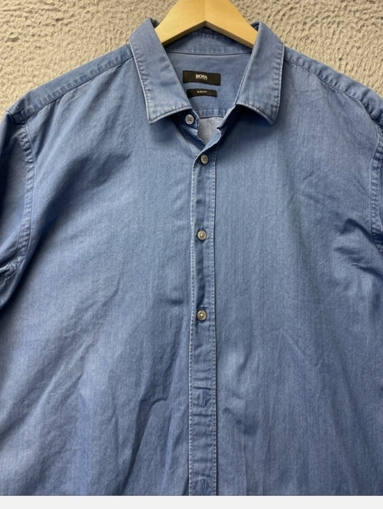 Hugo Boss Other - Hugo BOSS Light Blue Casual Button-Down Denim Shirt